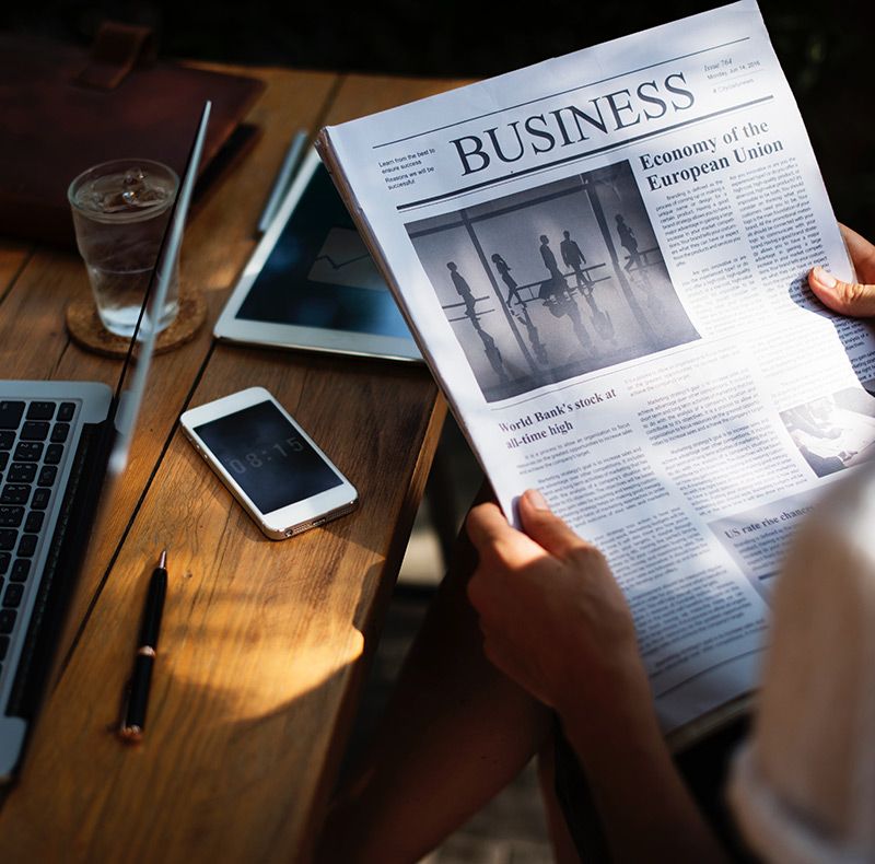 Coaching-auf-Englisch-Geschäfts-Zeitung