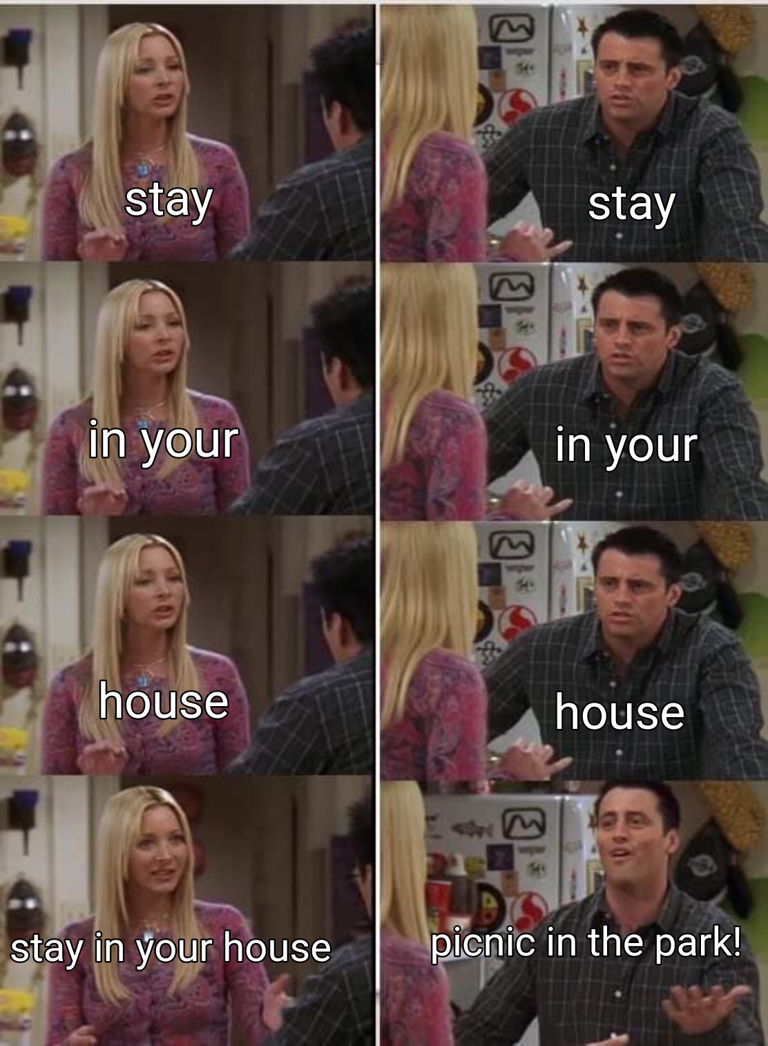 Friends Joey lernt eine Sprache