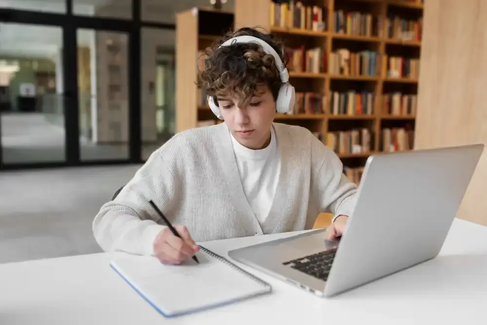 Schüler im Englischunterricht