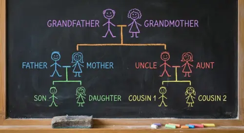 le vocabulaire de la famille en anglais