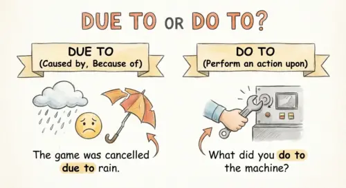 Due to’ o ‘Due to