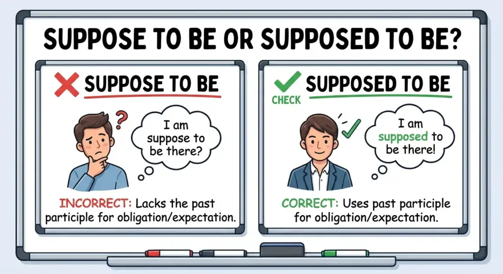 Supposed to Be or Suppose to Be