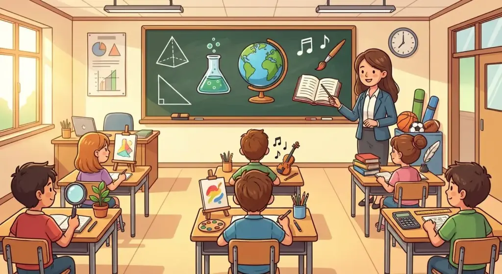 matières scolaires de A à Z