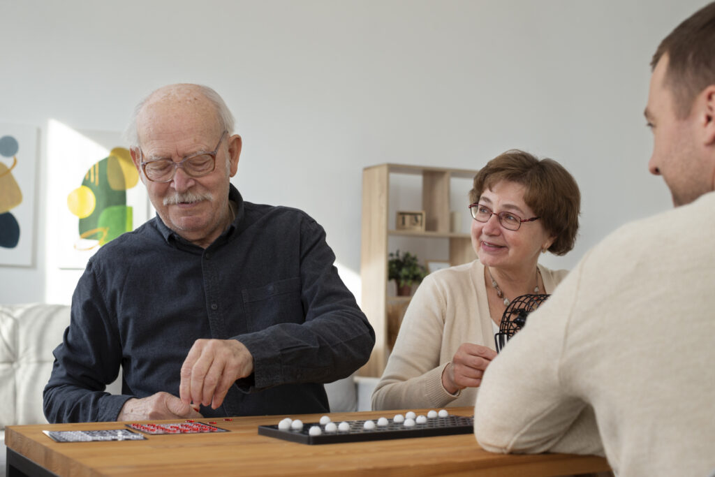 How do Memory Games improve brain function for seniors?