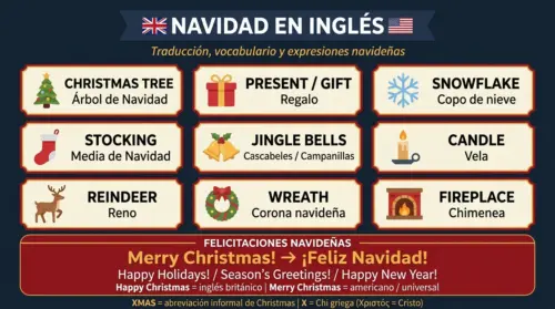 navidad ingles vocabulario