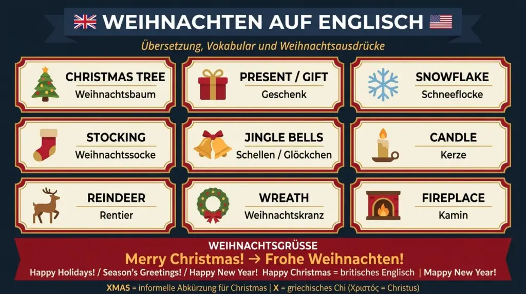 weihnachten englisch vokabular