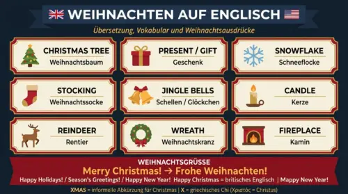 weihnachten englisch vokabular