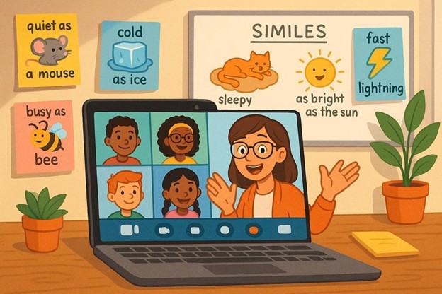 Teaching Figurative Language Remotely: 5 Interactive Simile Games for Online Classrooms