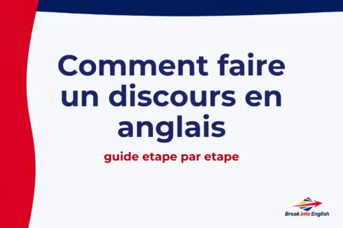 faire un discours en anglais
