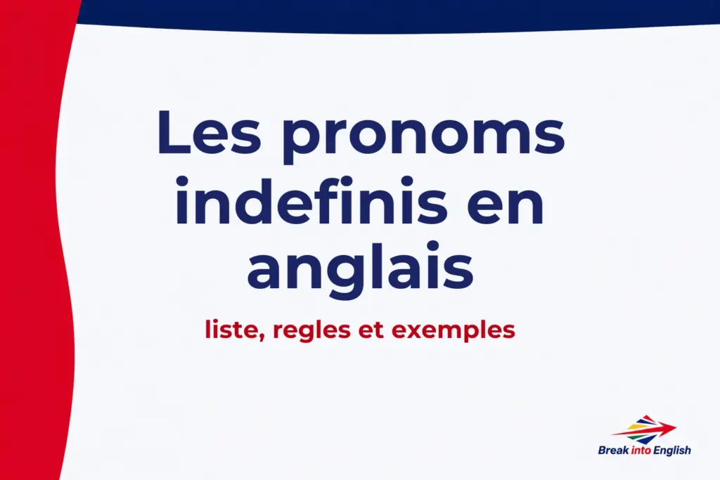 pronoms indefini anglais