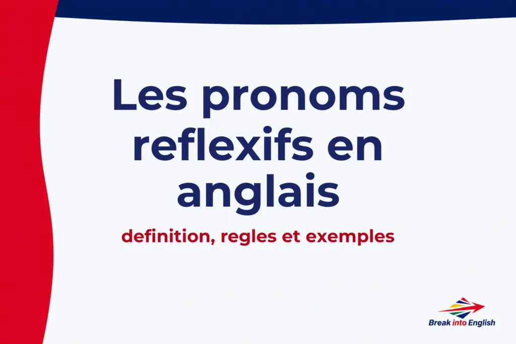 Les pronoms réfléchis en anglais