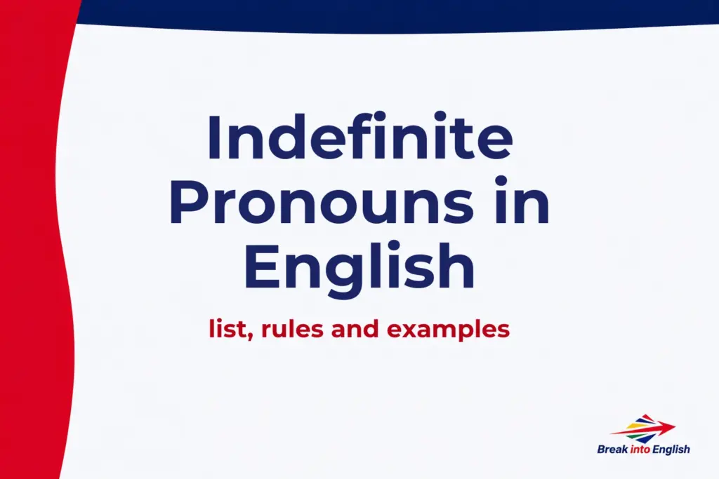Indefinite pronouns in English
