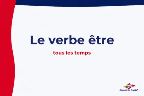 être en anglais